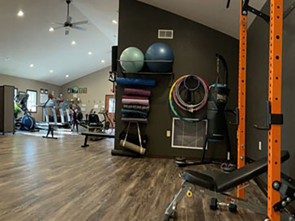 Picture of inside of the spacious Wellness Center