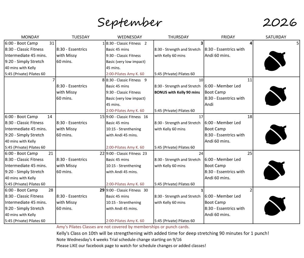 June calendar of events