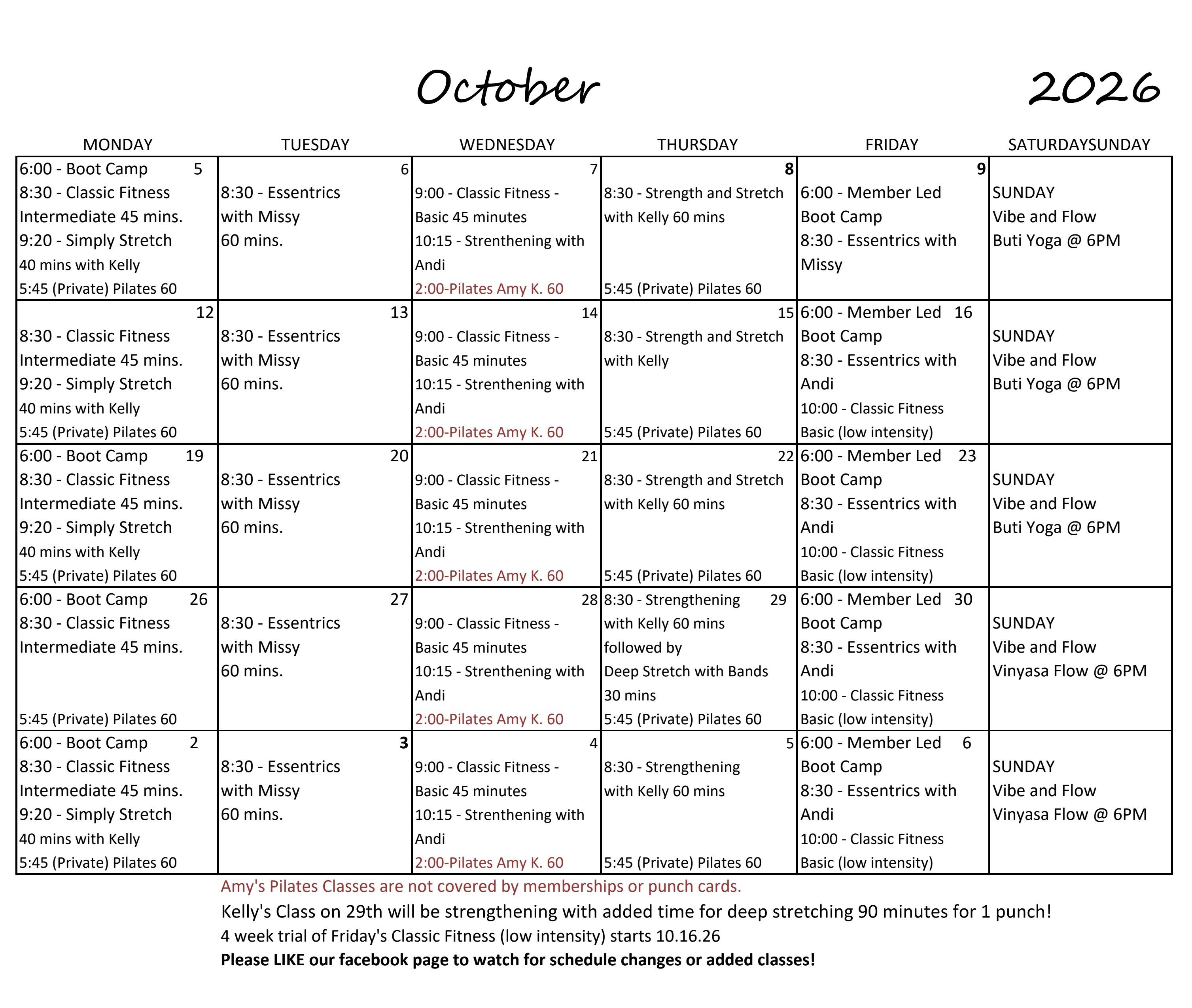 June calendar of events